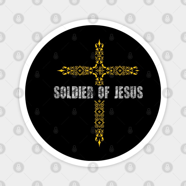 Soldier of Jesus Design Magnet by etees0609
